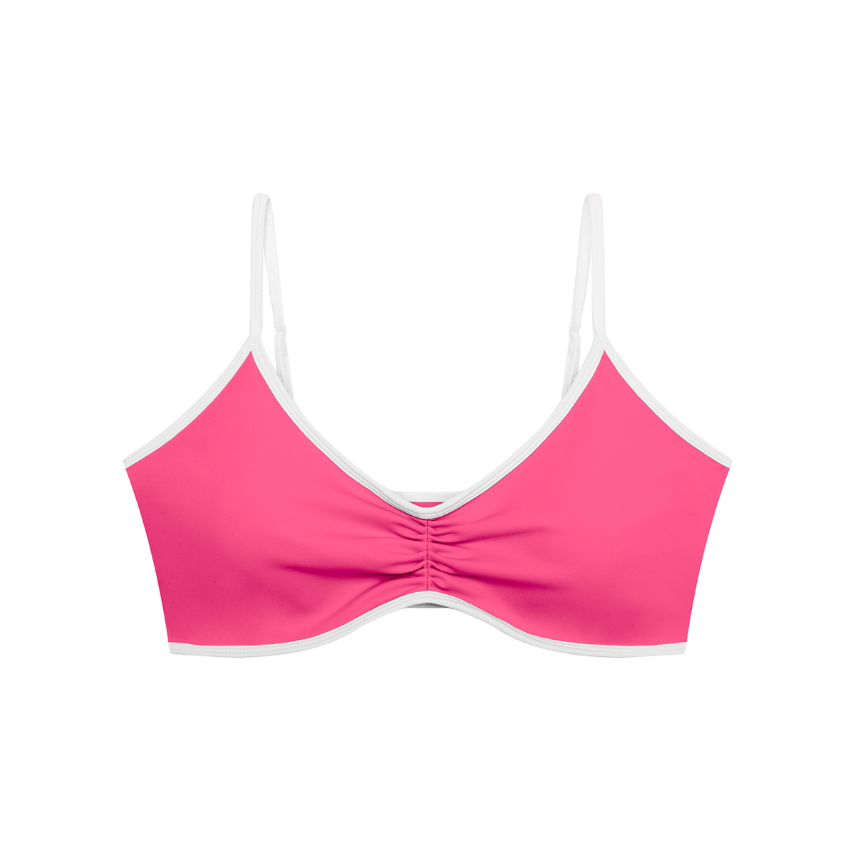 Wellness Ruched V-Neck Sports Bra