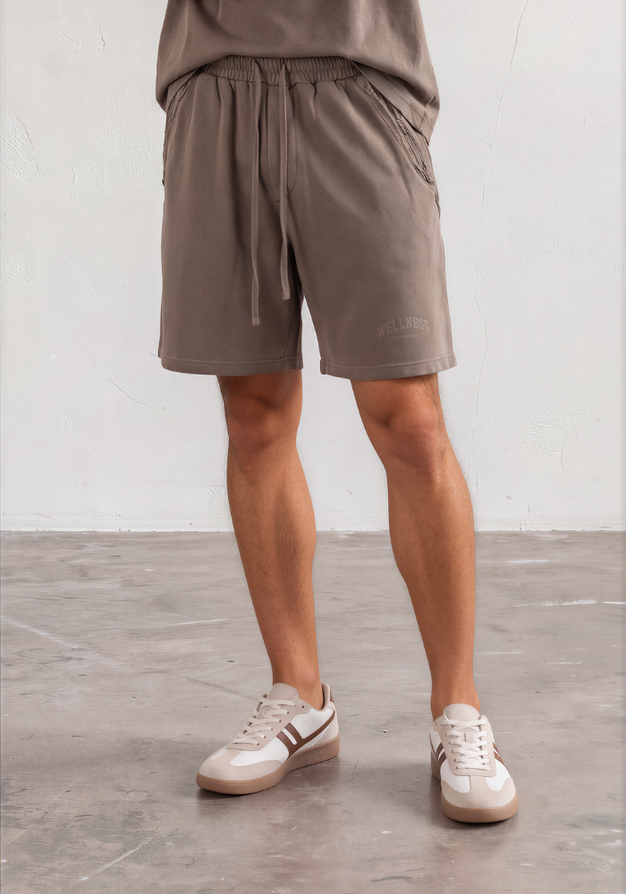 Wellness Vintage Raw-Edge Shorts