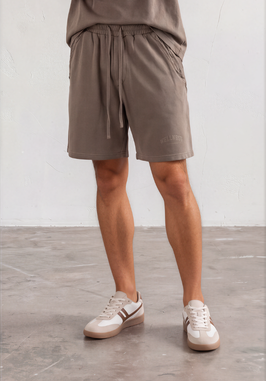 Wellness Vintage Raw-Edge Shorts