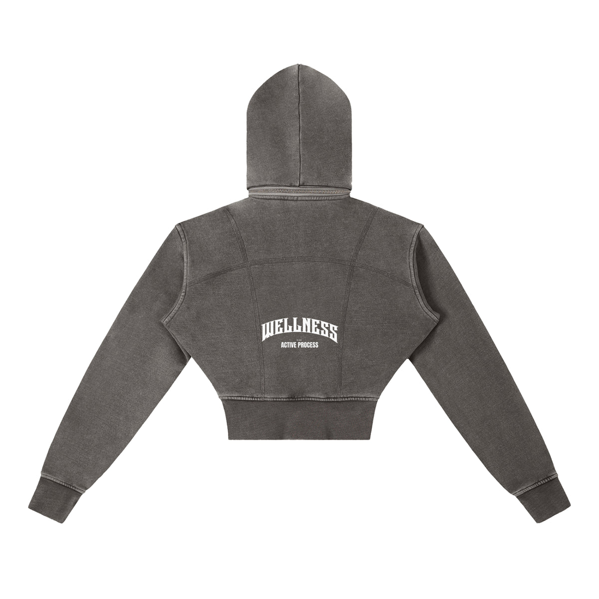 Wellness Vintage Cropped Hoodie