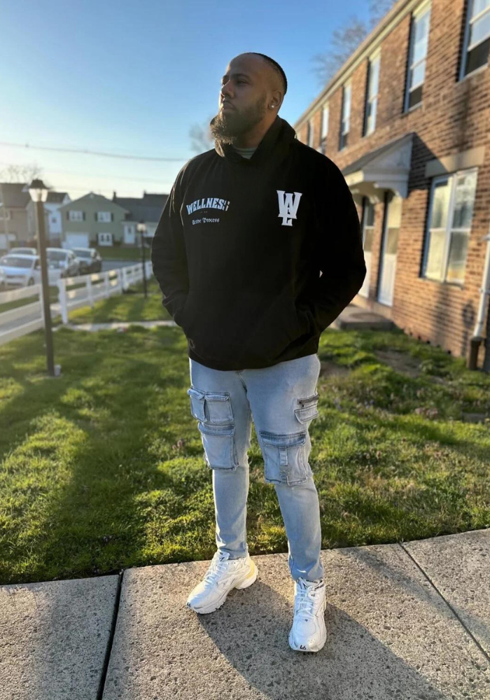 Wellness Super Soft Oversize Hoodie-Black