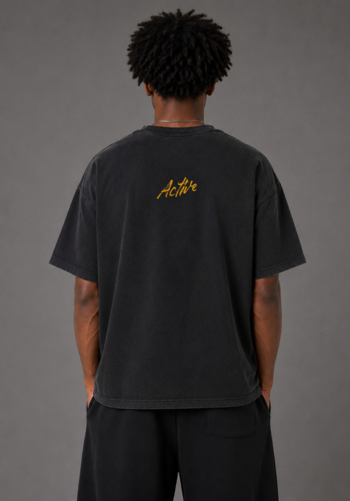 Active Beast Graphic Tee-Gold