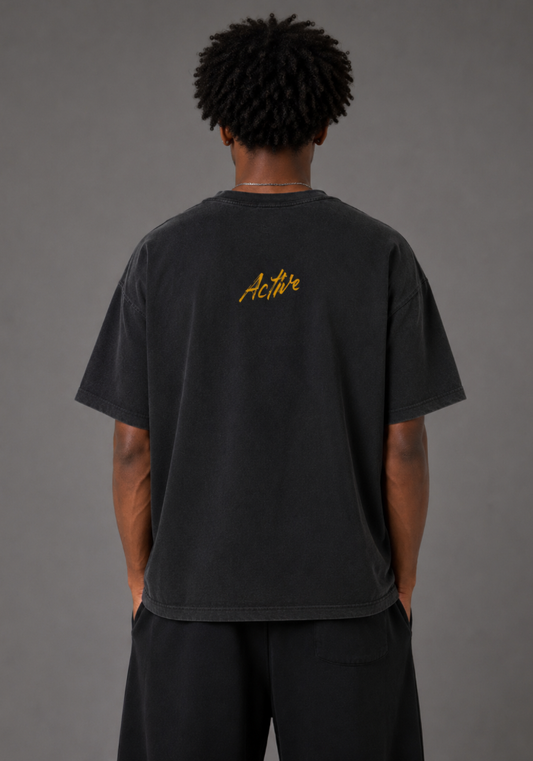 Active Beast Graphic Tee-Gold
