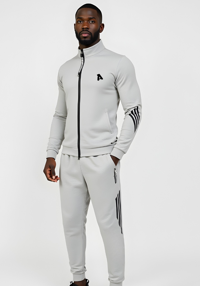 Active Track Suit-Grey