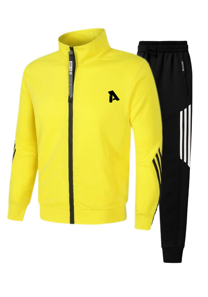 Active Track Suit-Red/Yellow