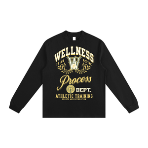 Wellness Fleece Graphic Crewneck Sweatshirt (Black)