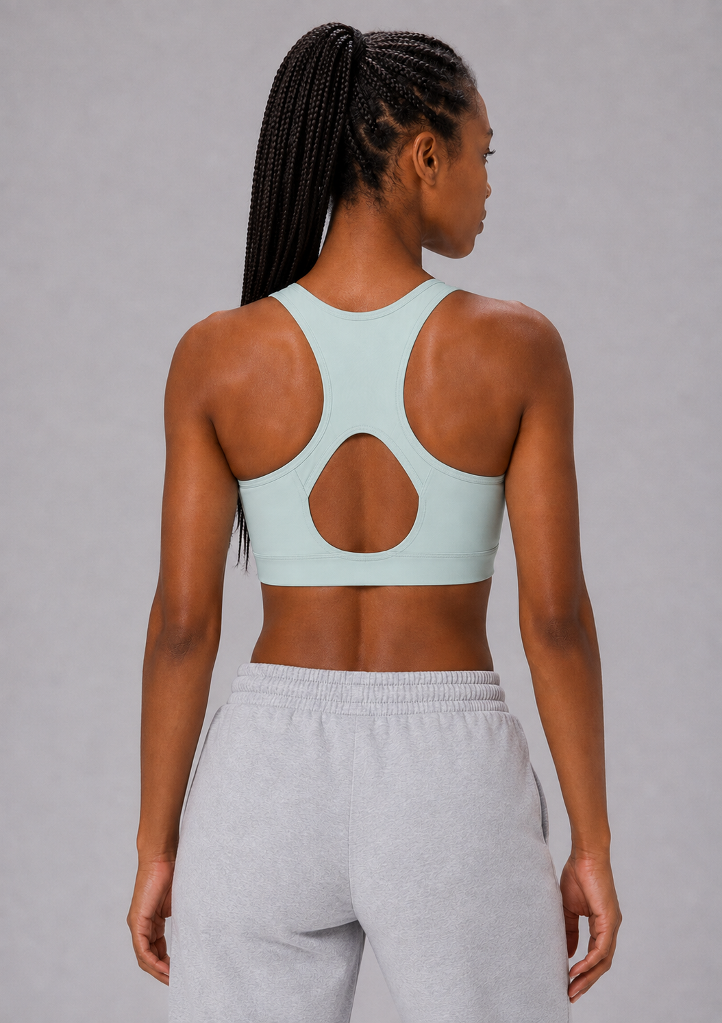 Active Zip-Front Sports Bra