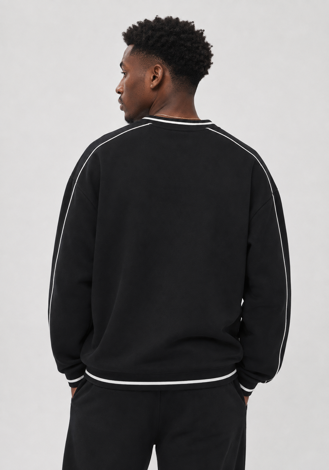 Active Color Block V-Neck Crew