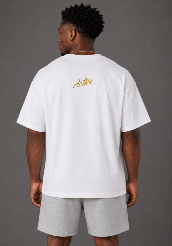 Active Beast Graphic Tee-Gold