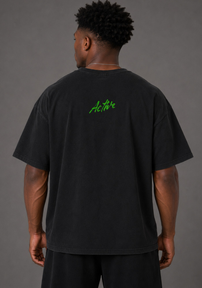 Active Beast Graphic Tee-Green