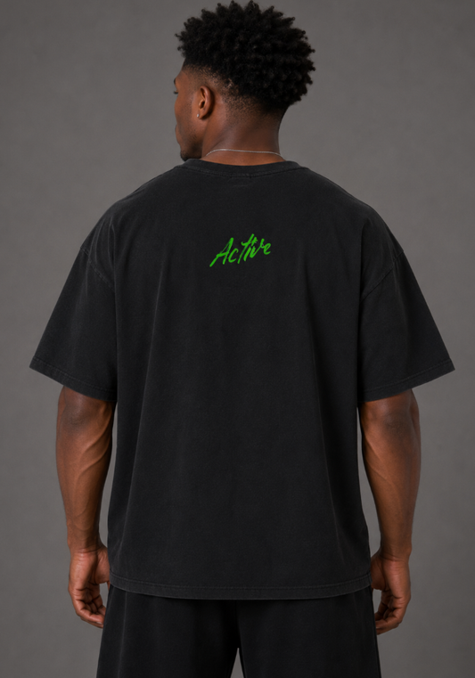 Active Beast Graphic Tee-Green