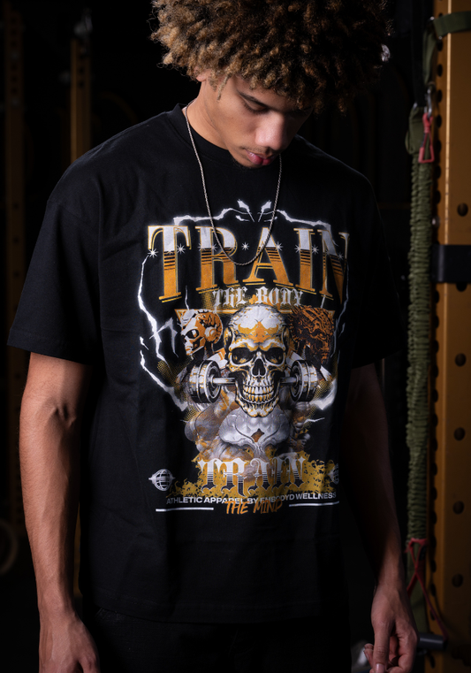 TTBTTM Skull Graphic Tee-Orange