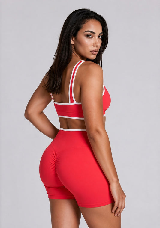 Wellness Color Block Yoga Shorts