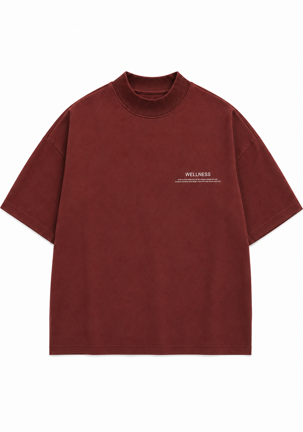 Wellness Heavyweight Mock-Neck Tee