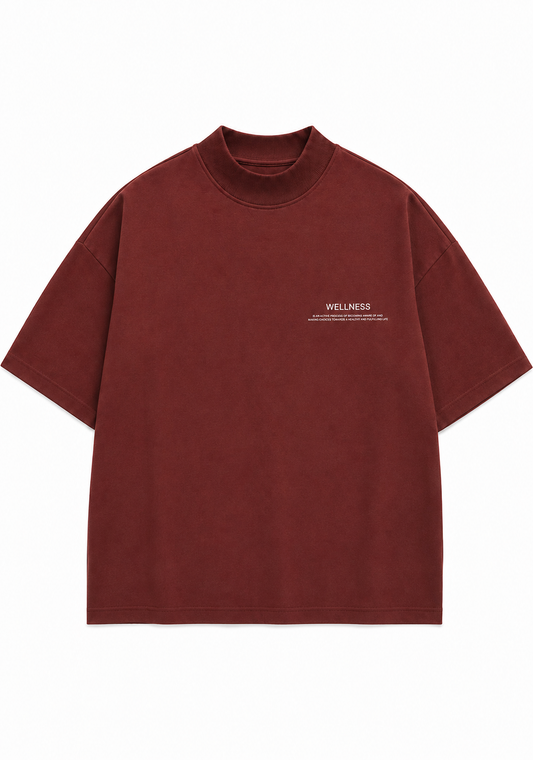 Wellness Heavyweight Mock-Neck Tee