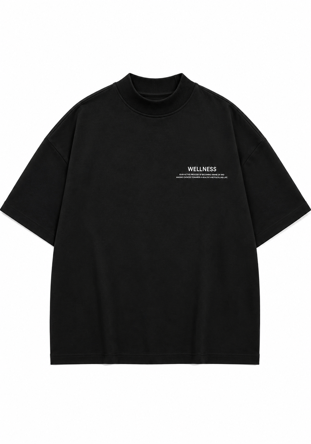 Wellness Heavyweight Mock-Neck Tee