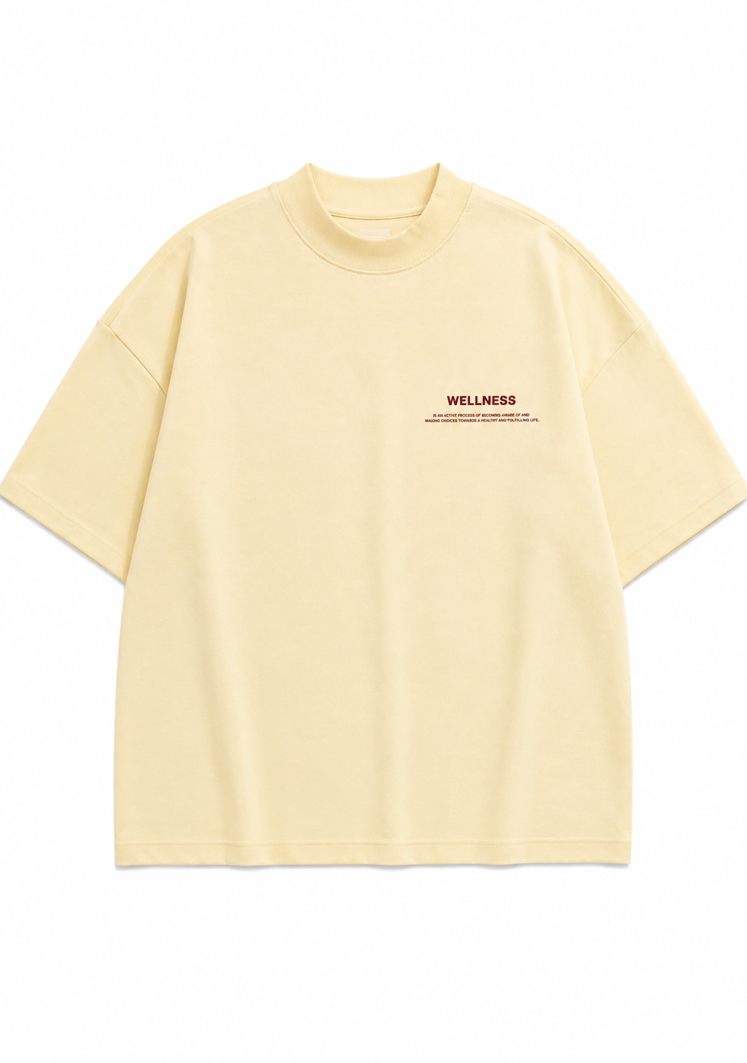 Wellness Heavyweight Mock-Neck Tee