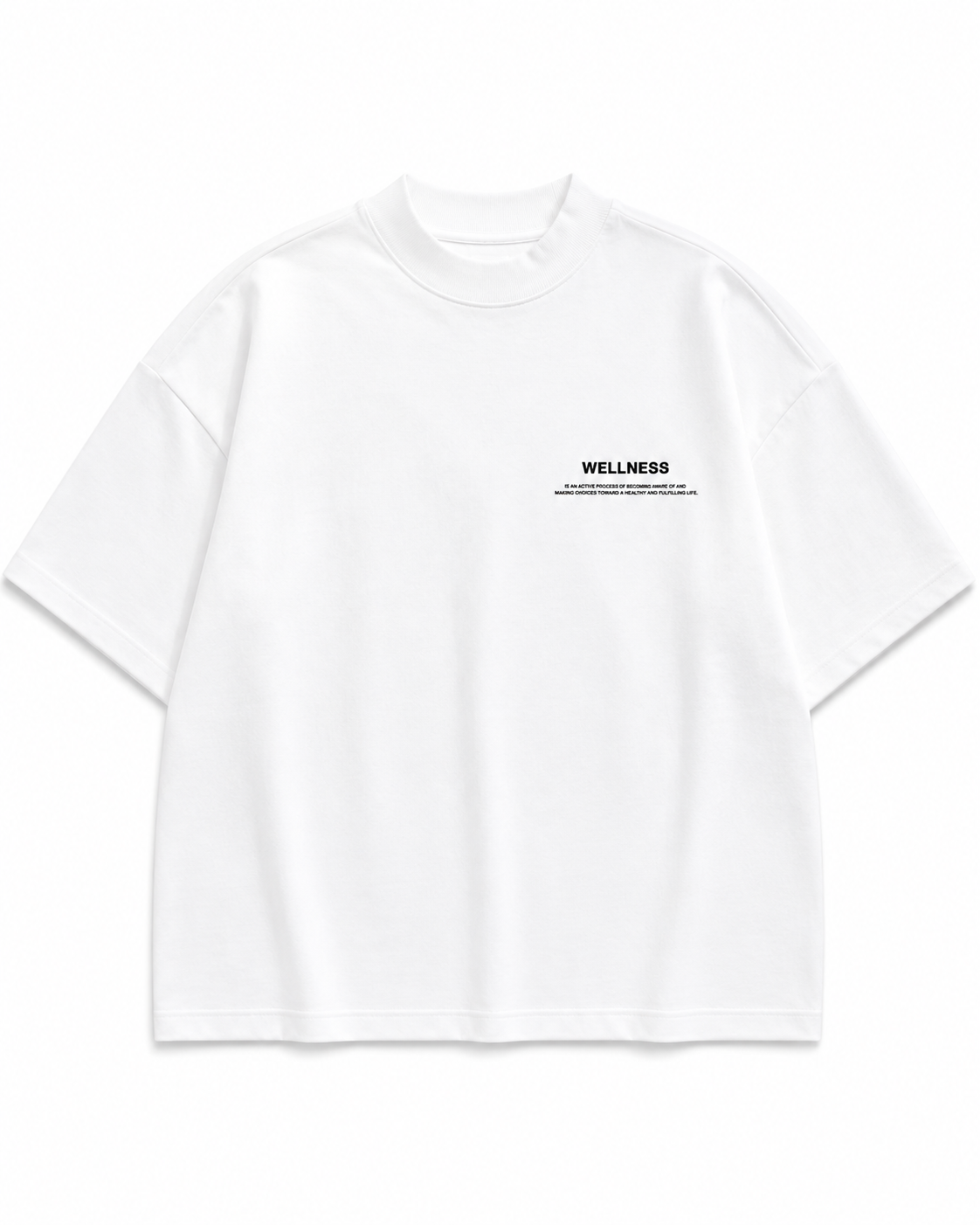 Wellness Heavyweight Mock-Neck Tee