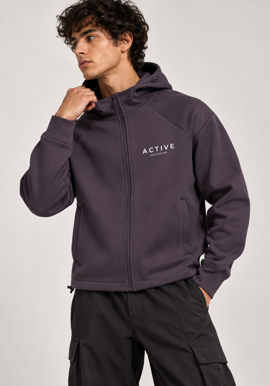 Active Paneled Full Zip Hoodie