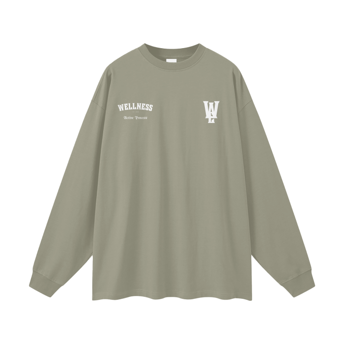 Wellness Classic Long-Sleeve Tee-White