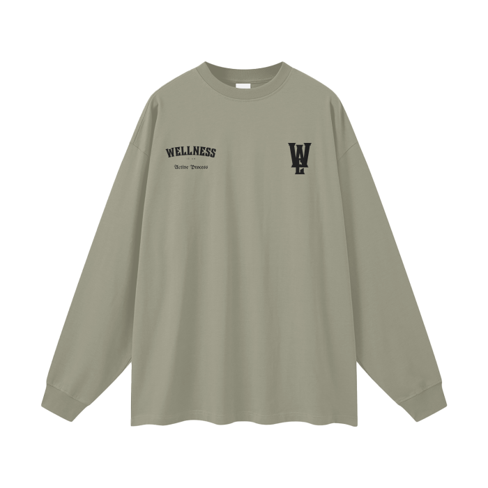 Wellness Classic Long-Sleeve Tee-Black
