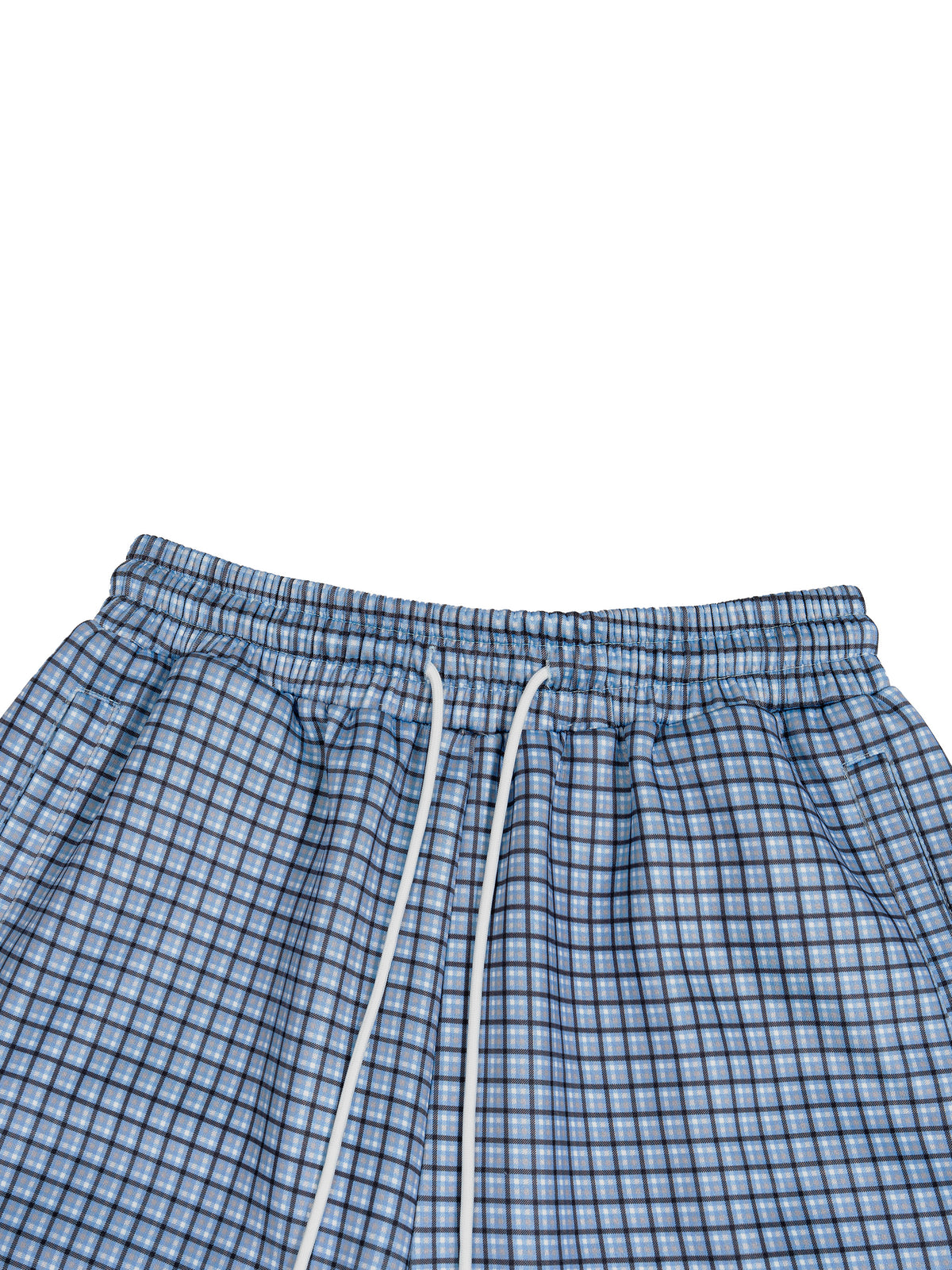 Active Plaid Drawstring Shorts