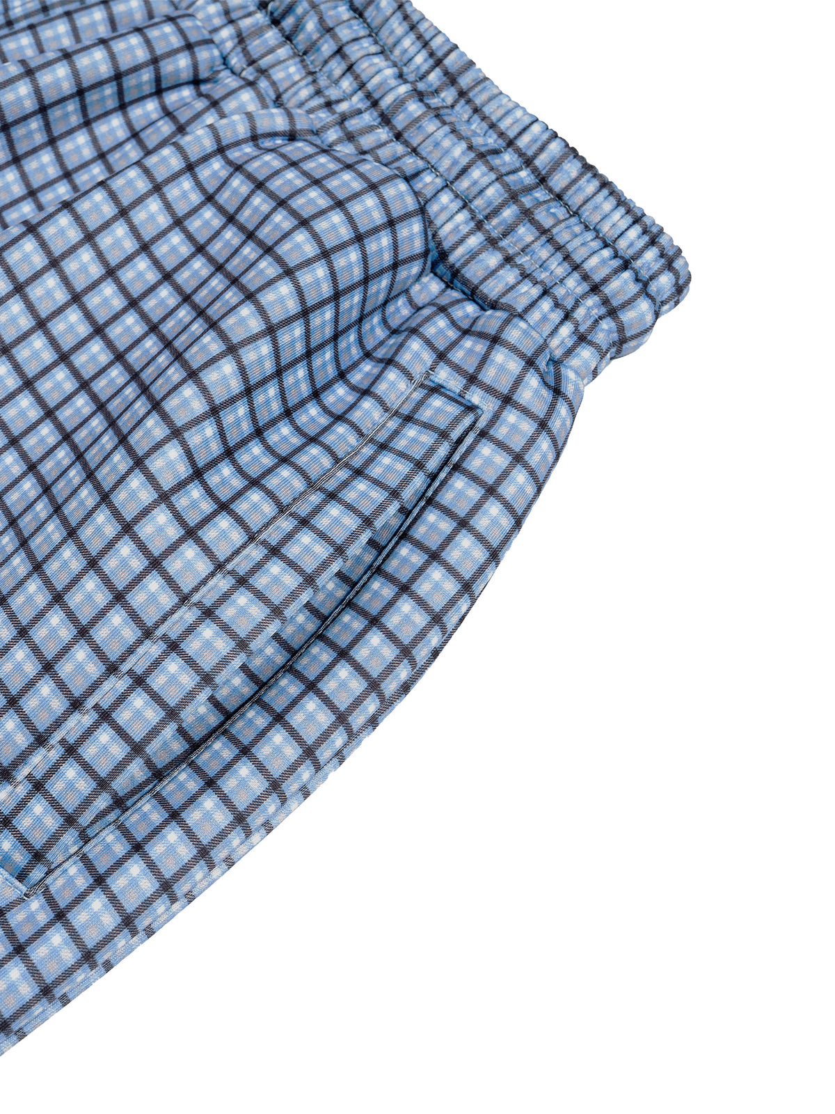 Active Plaid Drawstring Shorts
