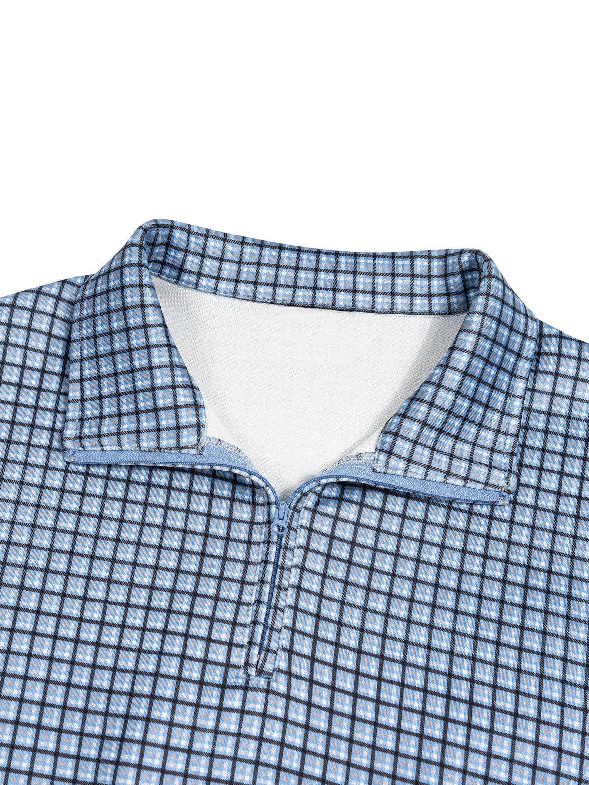 Active Plaid Quarter-Zip Sweatshirt