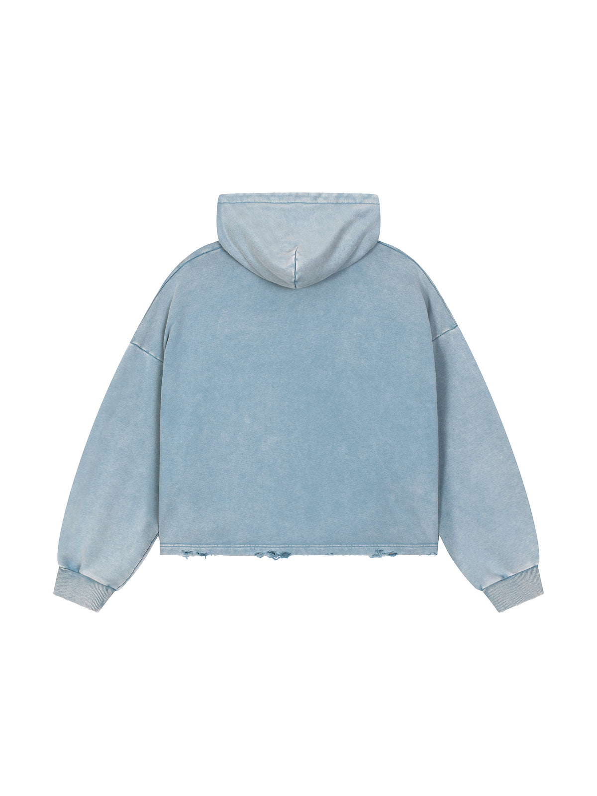 Wellness Vintage Frayed-Hem Hoodie