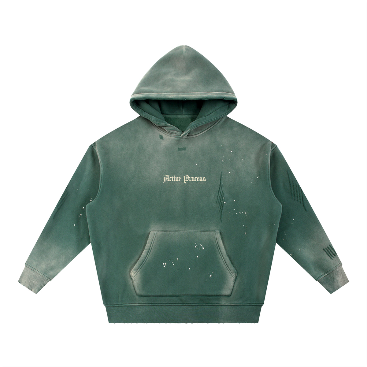 Active Frayed Fleece Hoodie