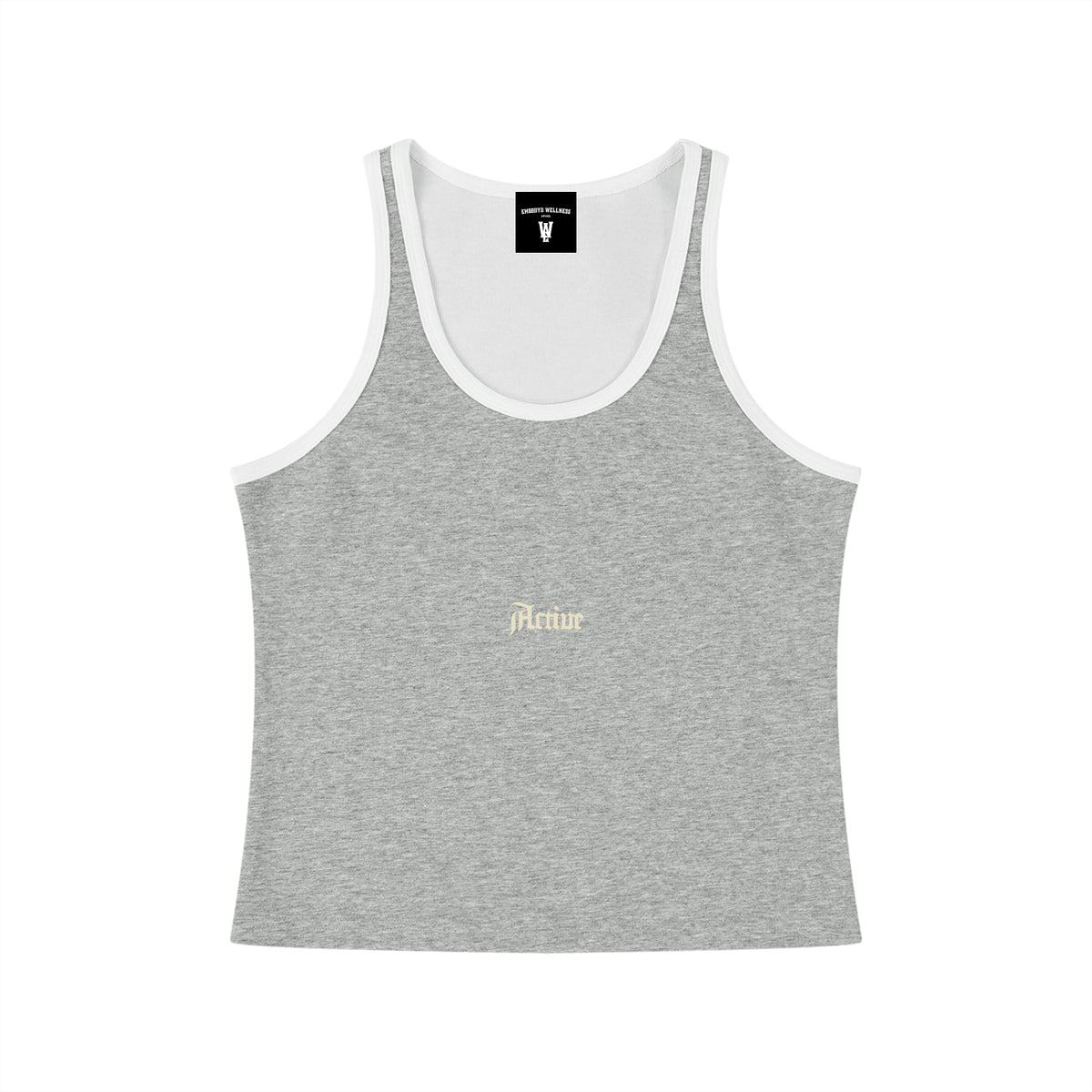 Active Color Block Cropped Tank