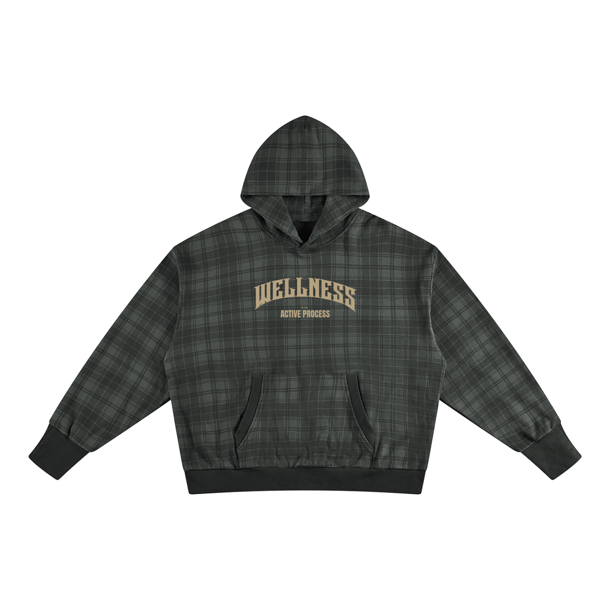 Wellness Plaid Hoodie