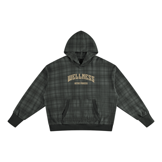 Wellness Plaid Hoodie