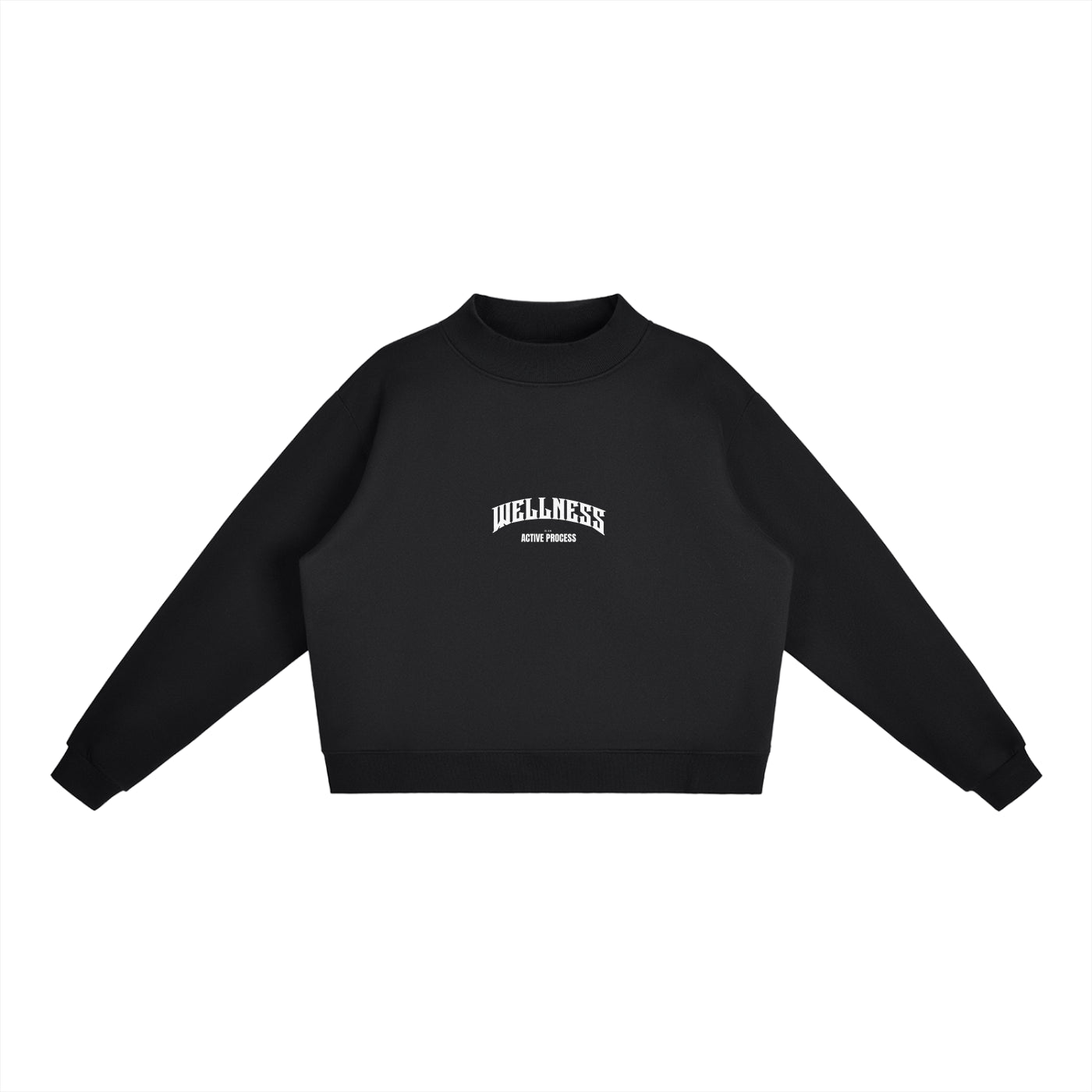 Wellness Fleece Mock-Neck Sweatshirt