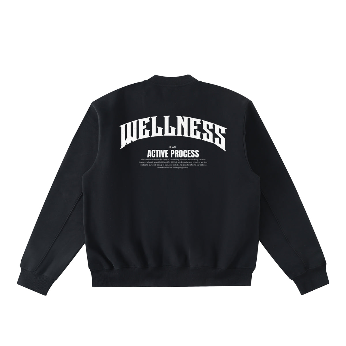Wellness Zip-Up Fleece Varsity Jacket