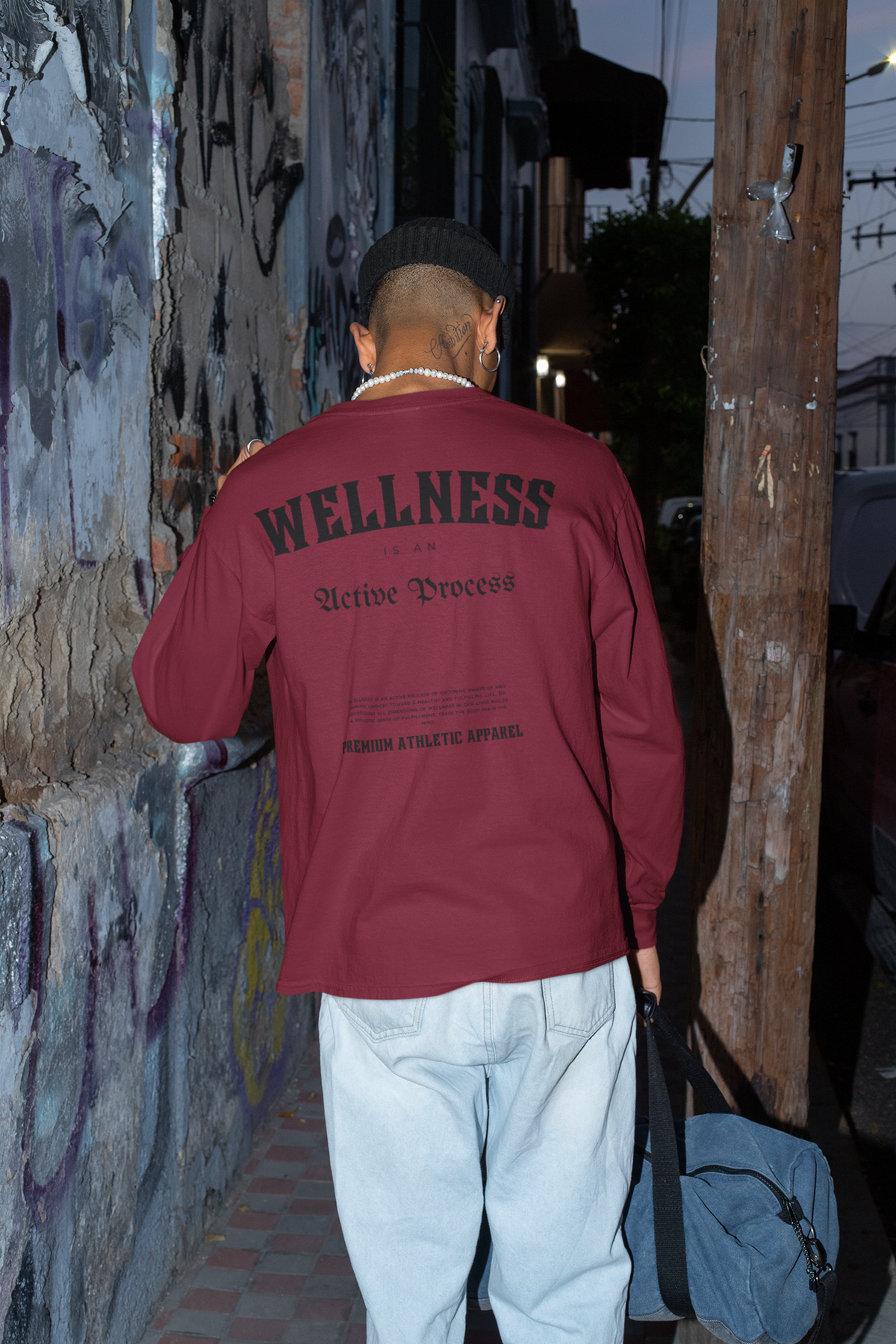 Wellness Classic Long-Sleeve Tee-Black