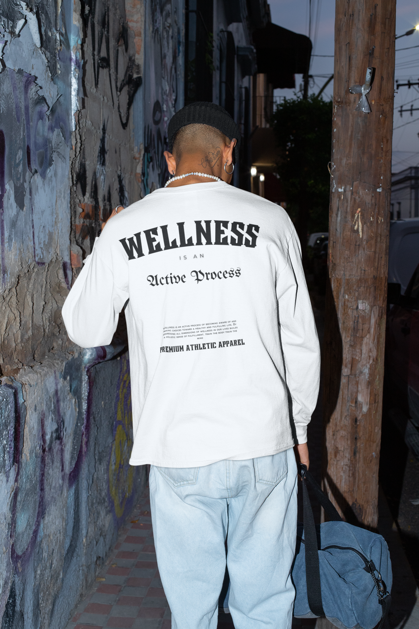 Wellness Classic Long-Sleeve Tee-Black