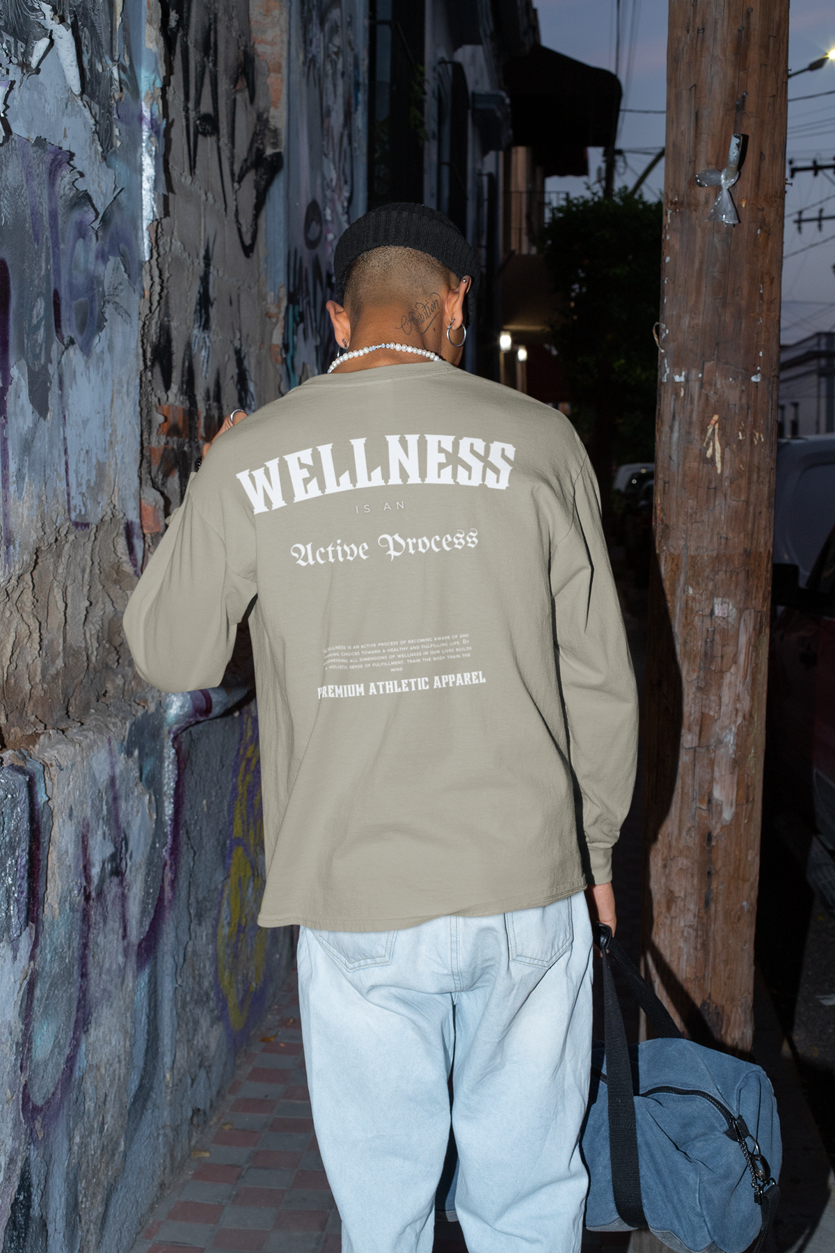 Wellness Classic Long-Sleeve Tee-White