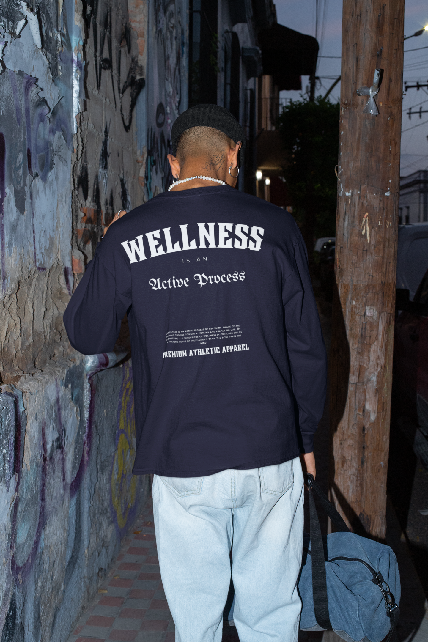 Wellness Classic Long-Sleeve Tee-White