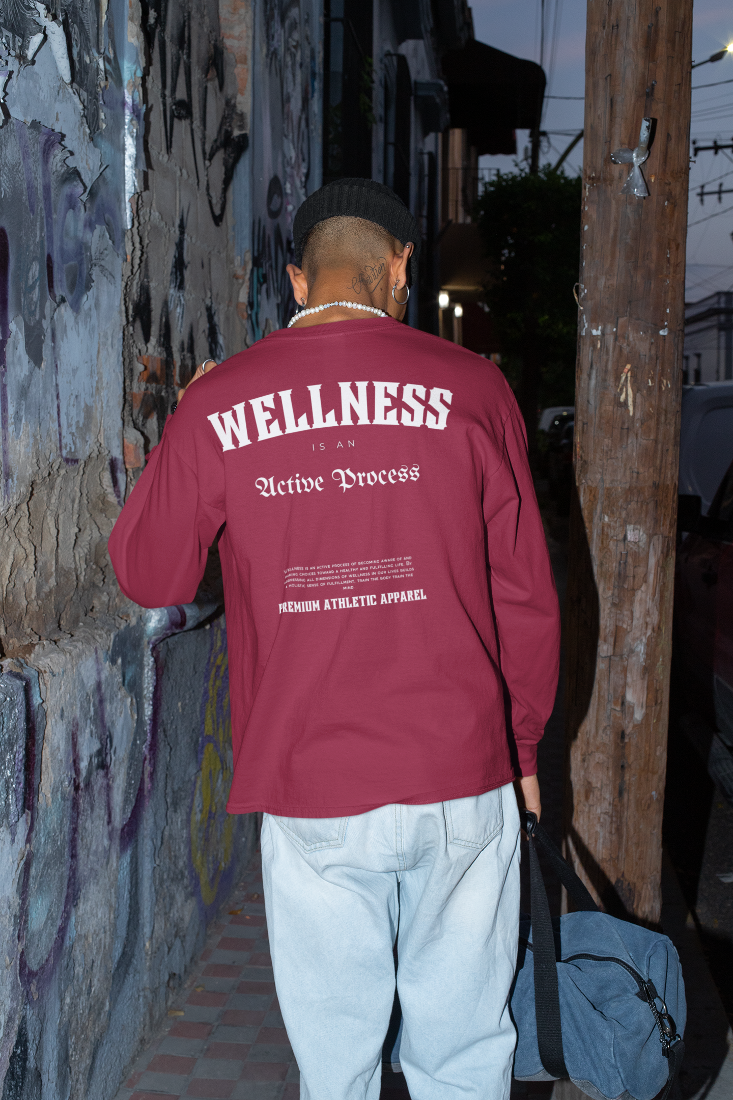 Wellness Classic Long-Sleeve Tee-White