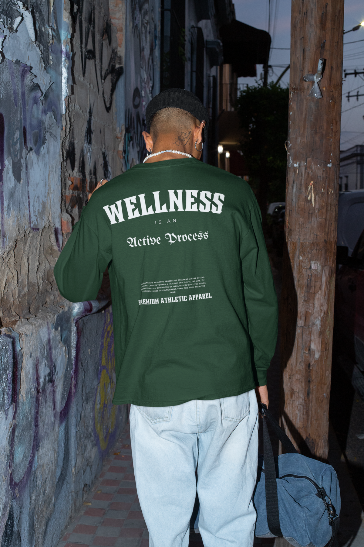 Wellness Classic Long-Sleeve Tee-White