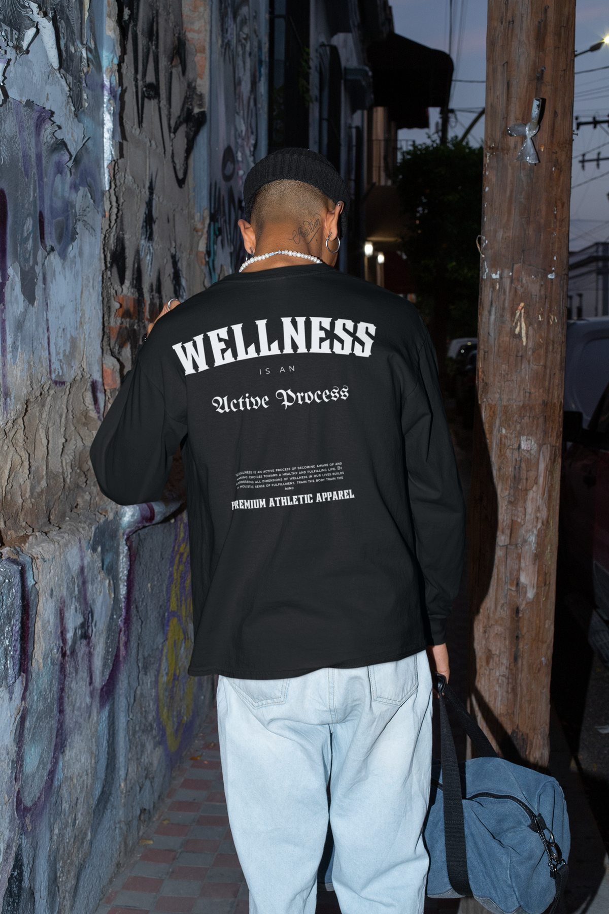Wellness Classic Long-Sleeve Tee-White