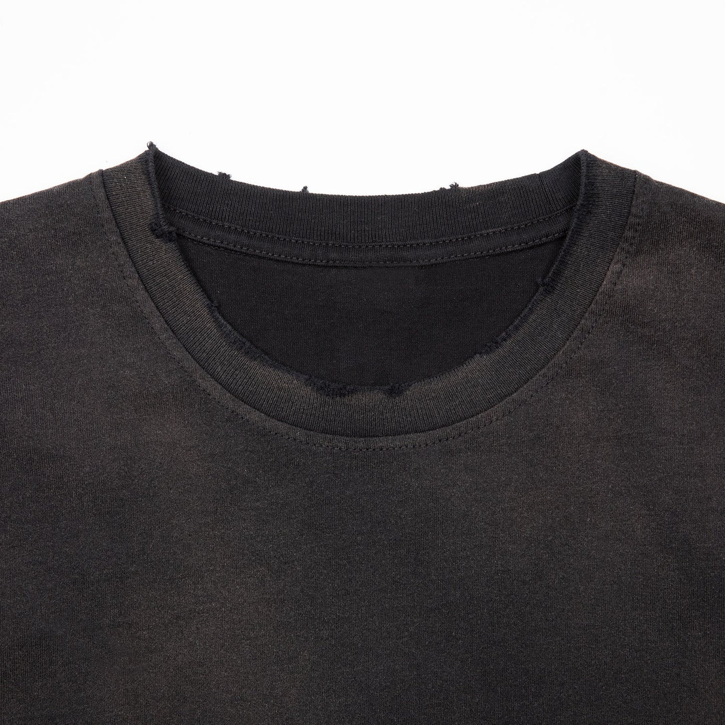 Active Vintage Frayed Tee-Gold