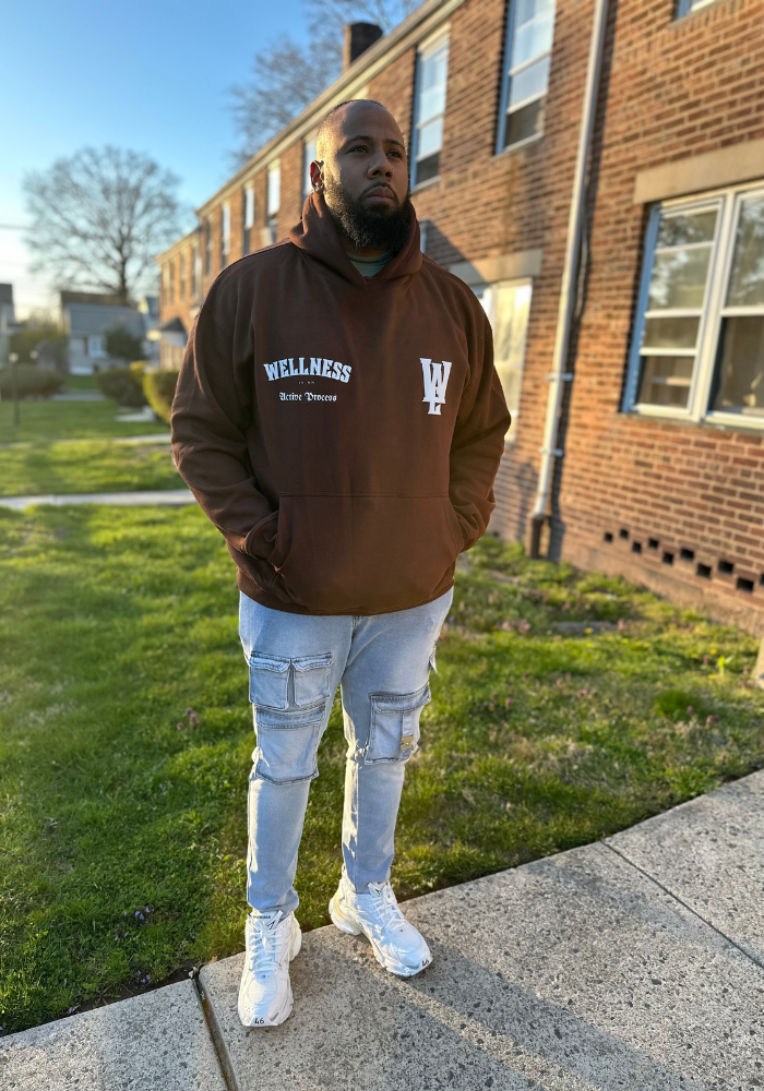 Wellness Super Soft Oversize Hoodie-Brown