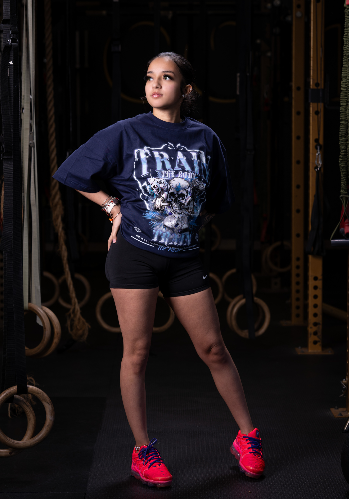 TTBTTM Skull Graphic Tee-Blue