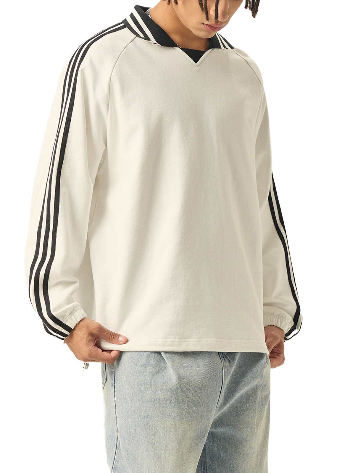 TTBTTM Contrast Crew-White