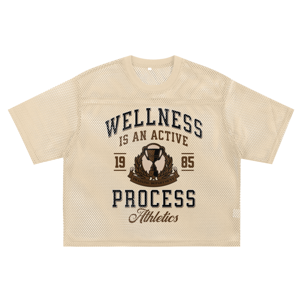 Wellness Boxy Cropped Jersey (Brown)