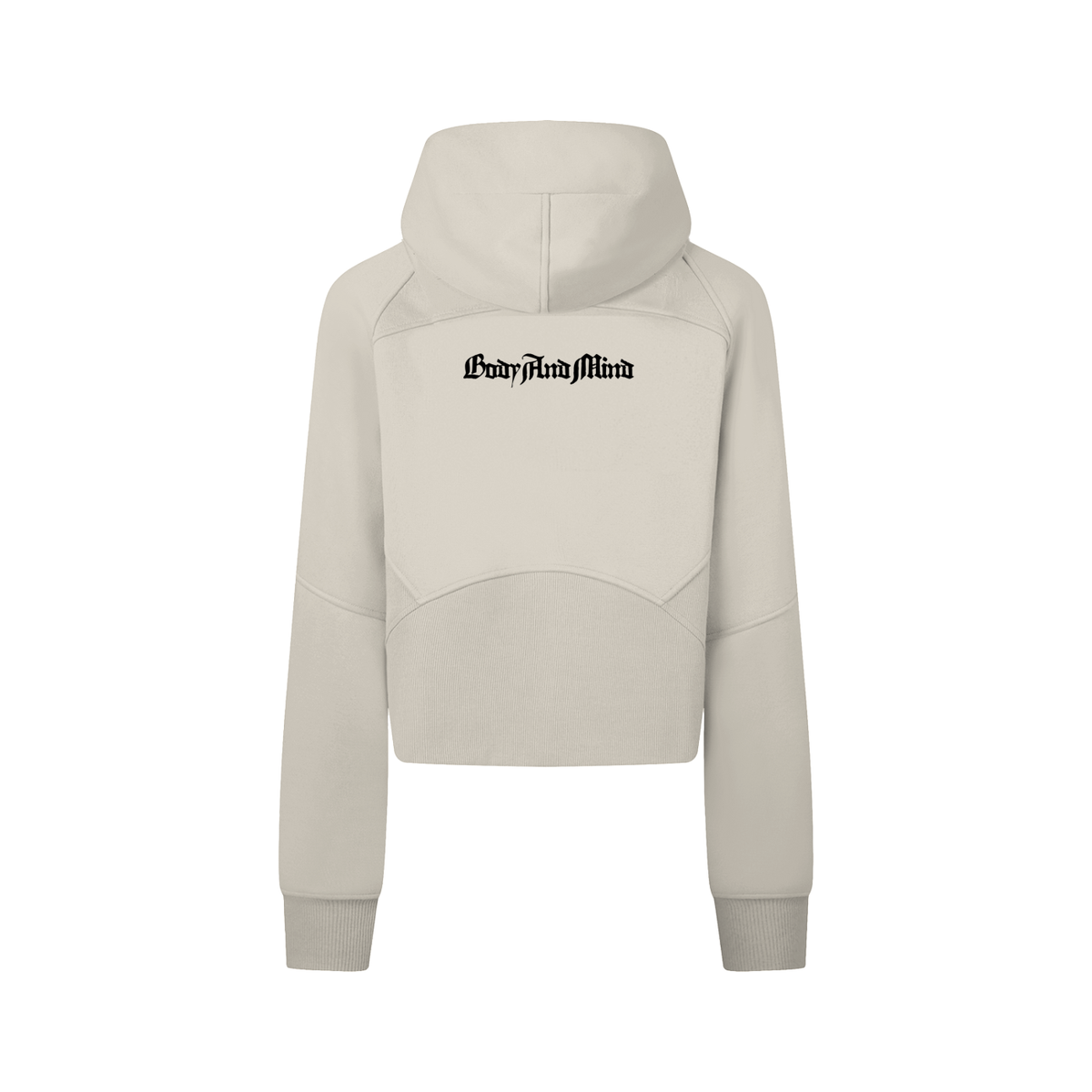 Active Cropped Zip-Through Hoodie-Light