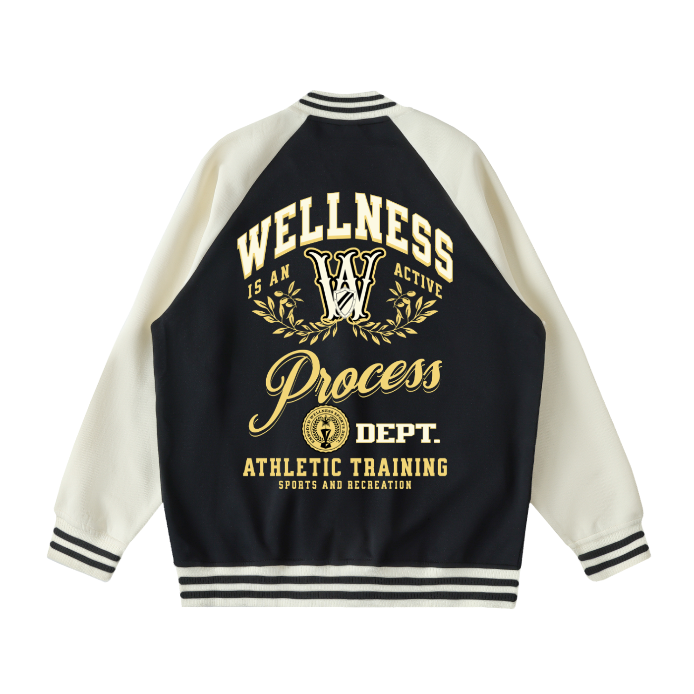 Wellness Varsity Jacket (Black)