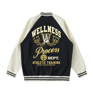 Wellness Varsity Jacket (Black)